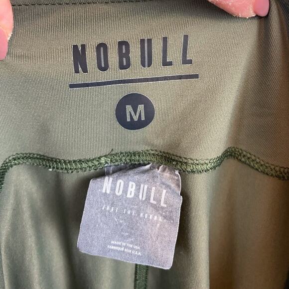 NOBULL Crop Low Rise Leggings in Army Green Size Medium. - Picture 6 of 10